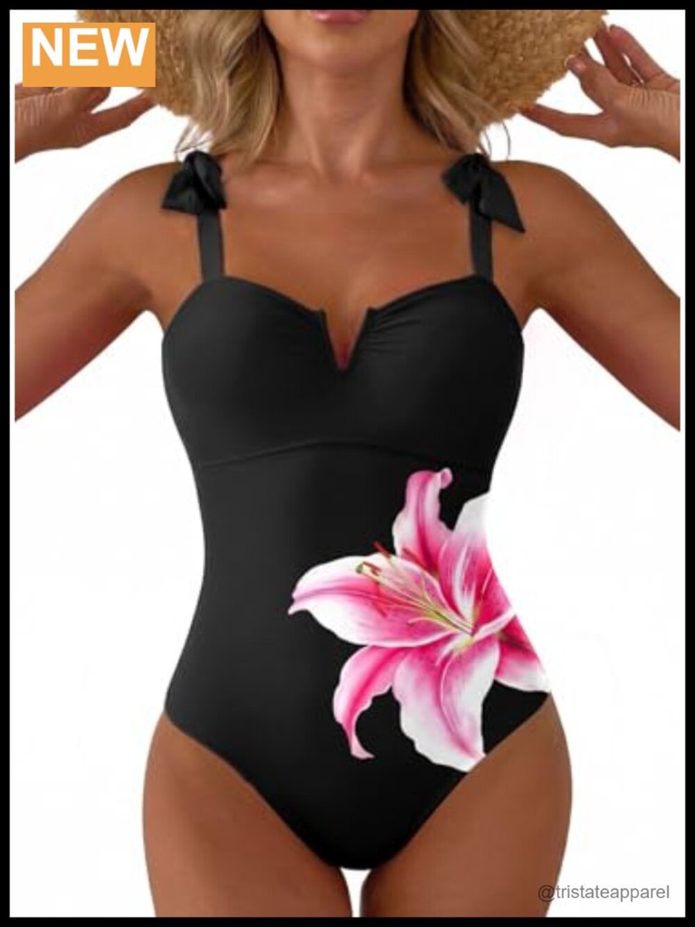 One Piece Swimsuit Tummy Control V Neck Swimwear Ruched Bathing Suit